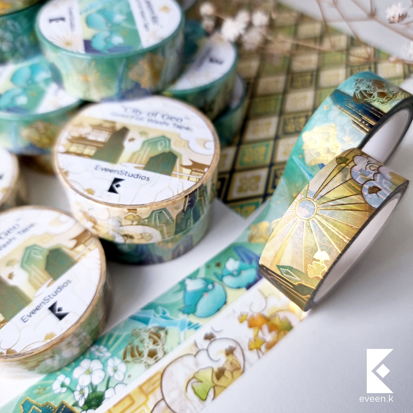 Xiao, Lantern Rite Gold Foil Washi Tape
