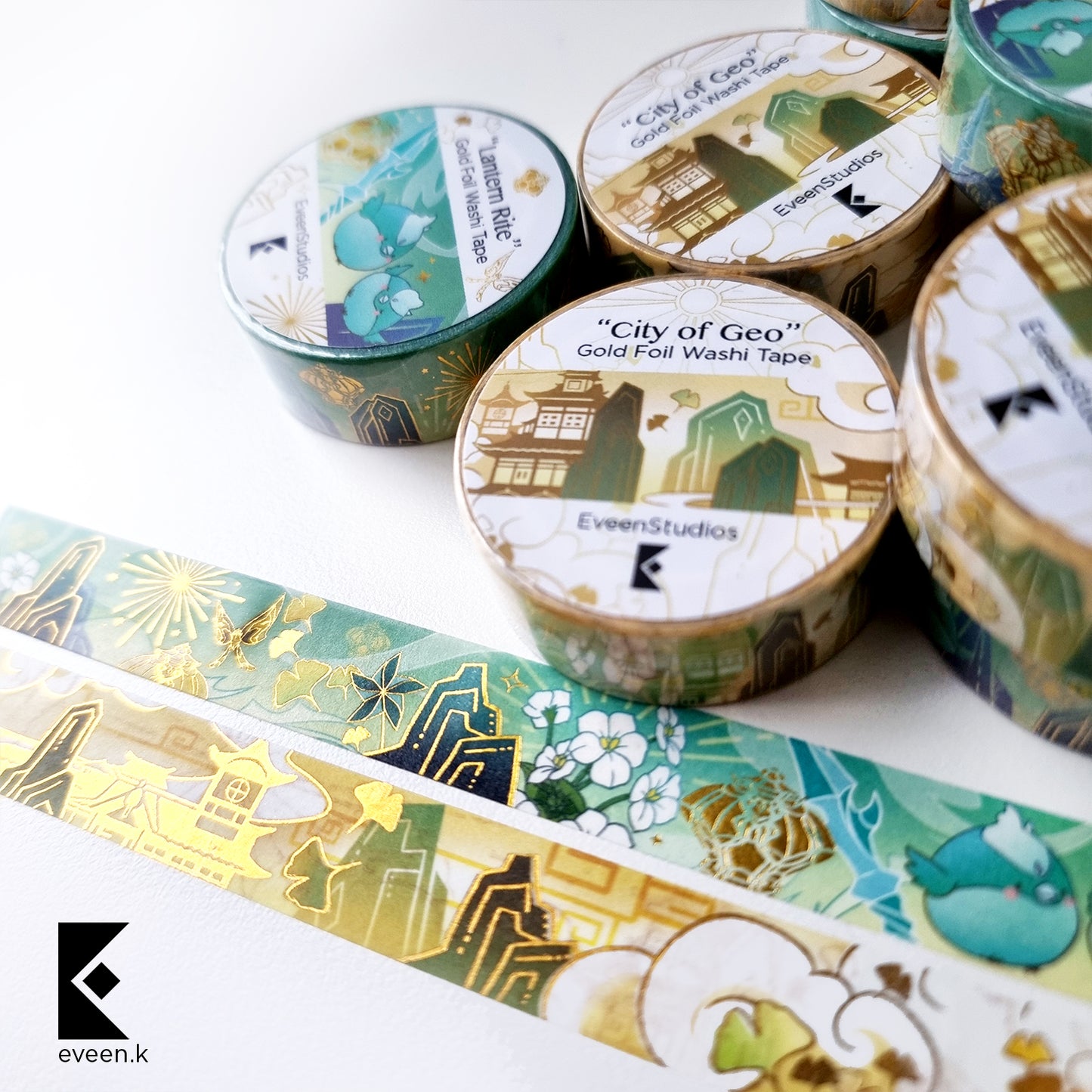 Xiao, Lantern Rite Gold Foil Washi Tape